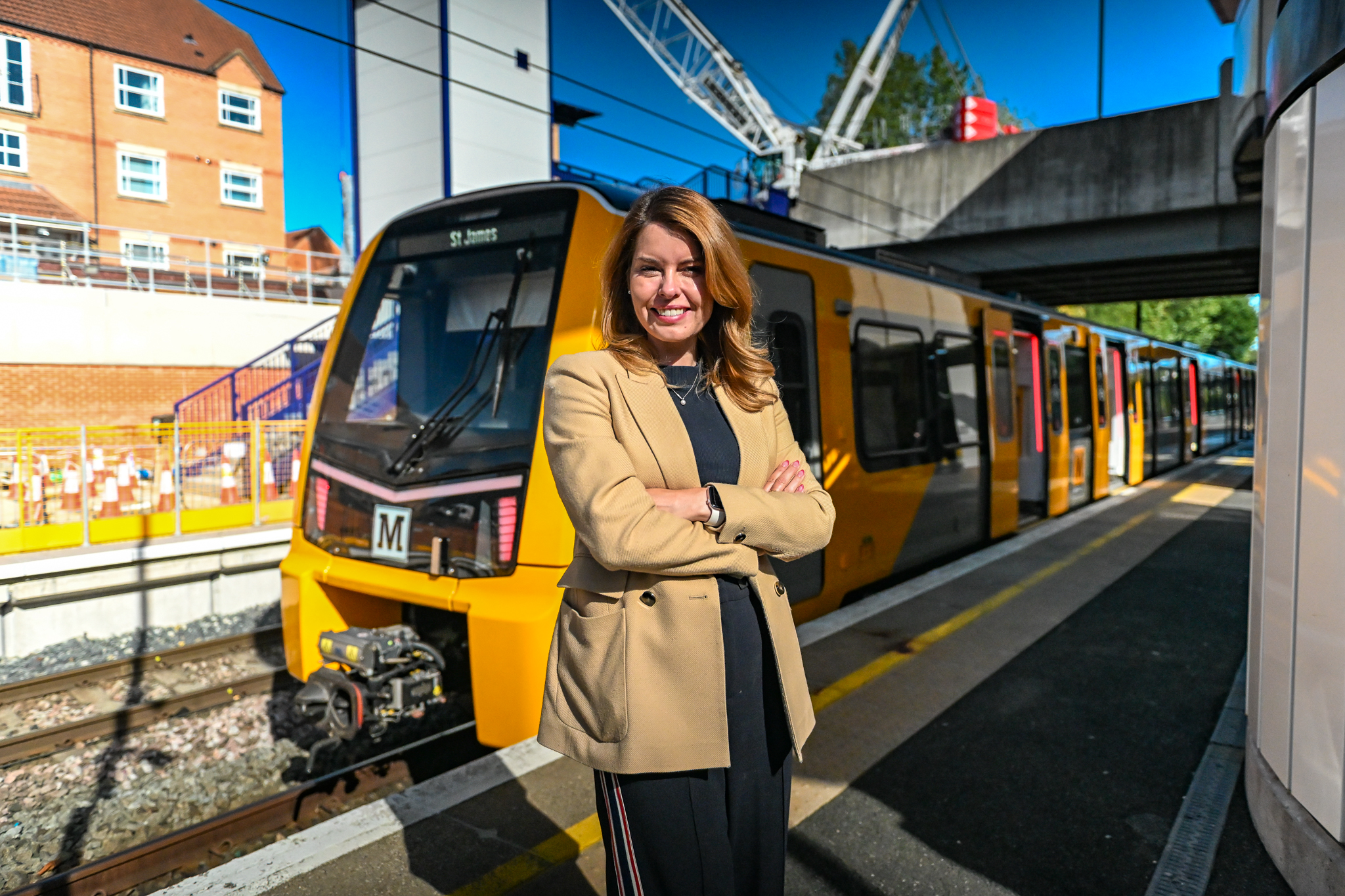North East Mayor Kim McGuinness at Northumberland Park station