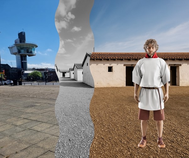 Visitors can see the hidden history of Wallsend appear with free smartphone reality experience Meet The Romans