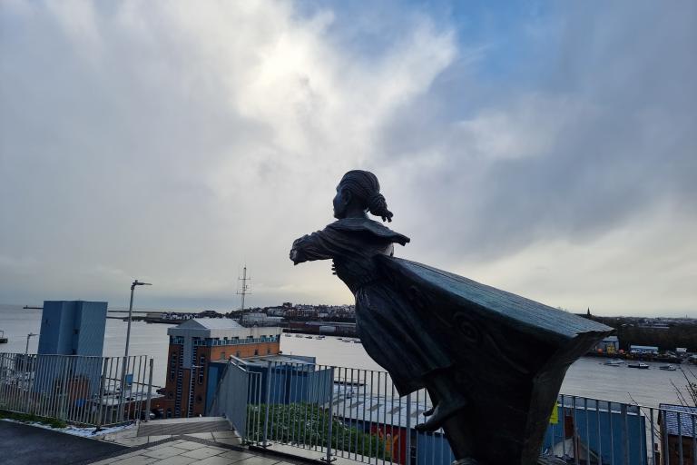Mary Ann looking out to sea