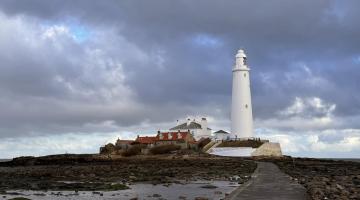 Lighthouse at St Mary's Island