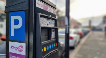 Picture of a RingGo parking ticket machine 