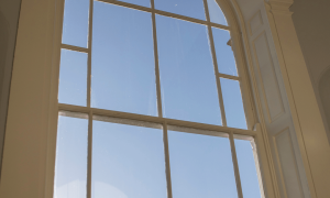 large arched window